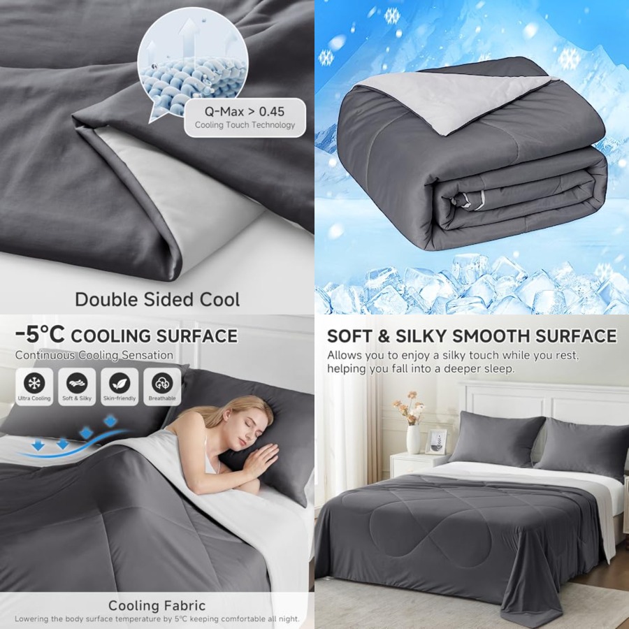 Tech Q - Cooling Comforter Japanese Double-Sided Cold Tech