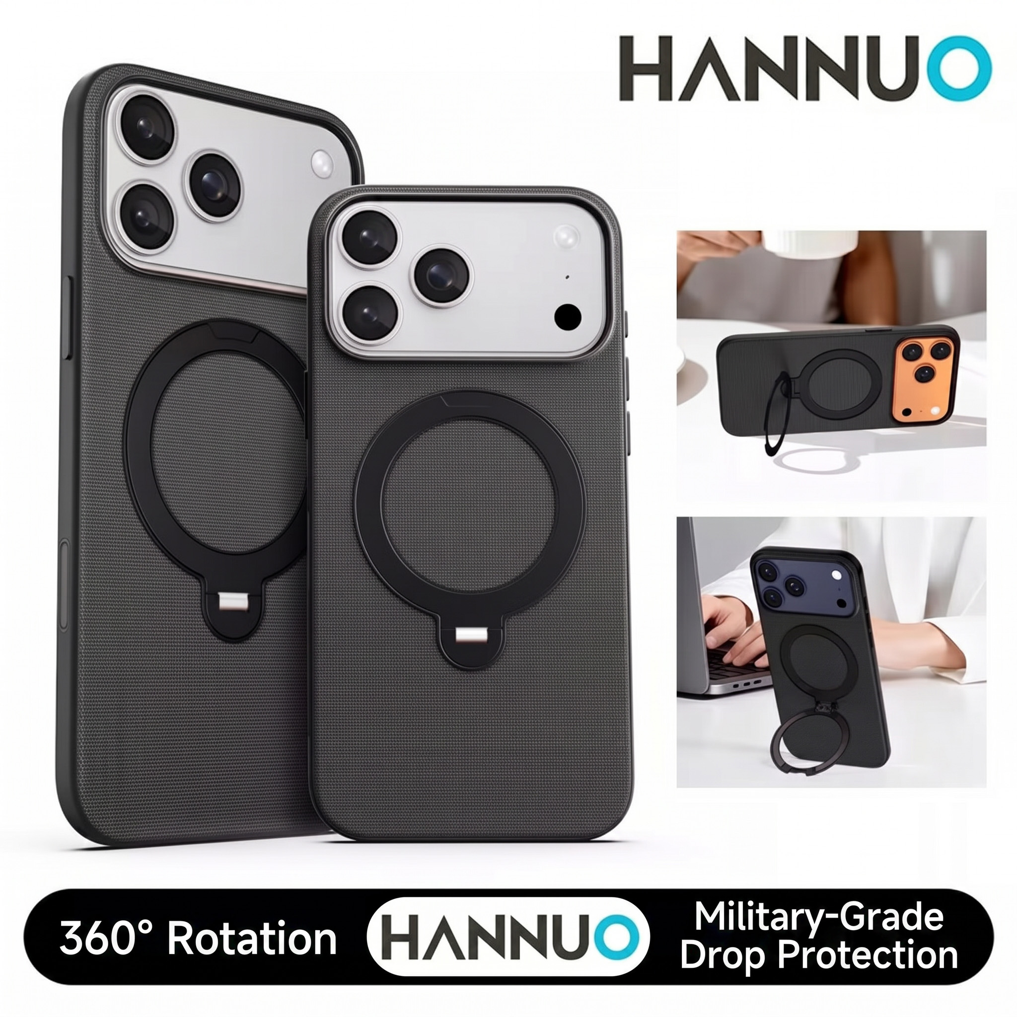 Tech Accessories Stand - HANNUO Luxury Tech Woven Magnetic Adsorption