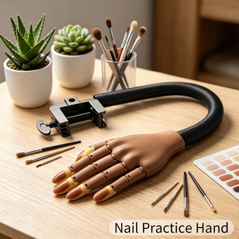 Tech Accessories Stand - Nail Fake Practice Hand Movable Parts