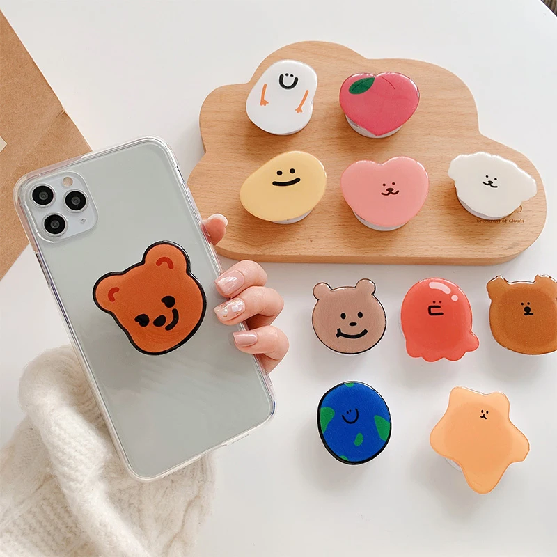 Cute Cartoon Bear Korean Foldi – Tech Accessories Phone recenzja i cena