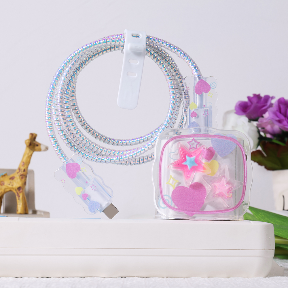 Pink Star Cable Charger Protec – Tech Accessories Phone recenzja i cena