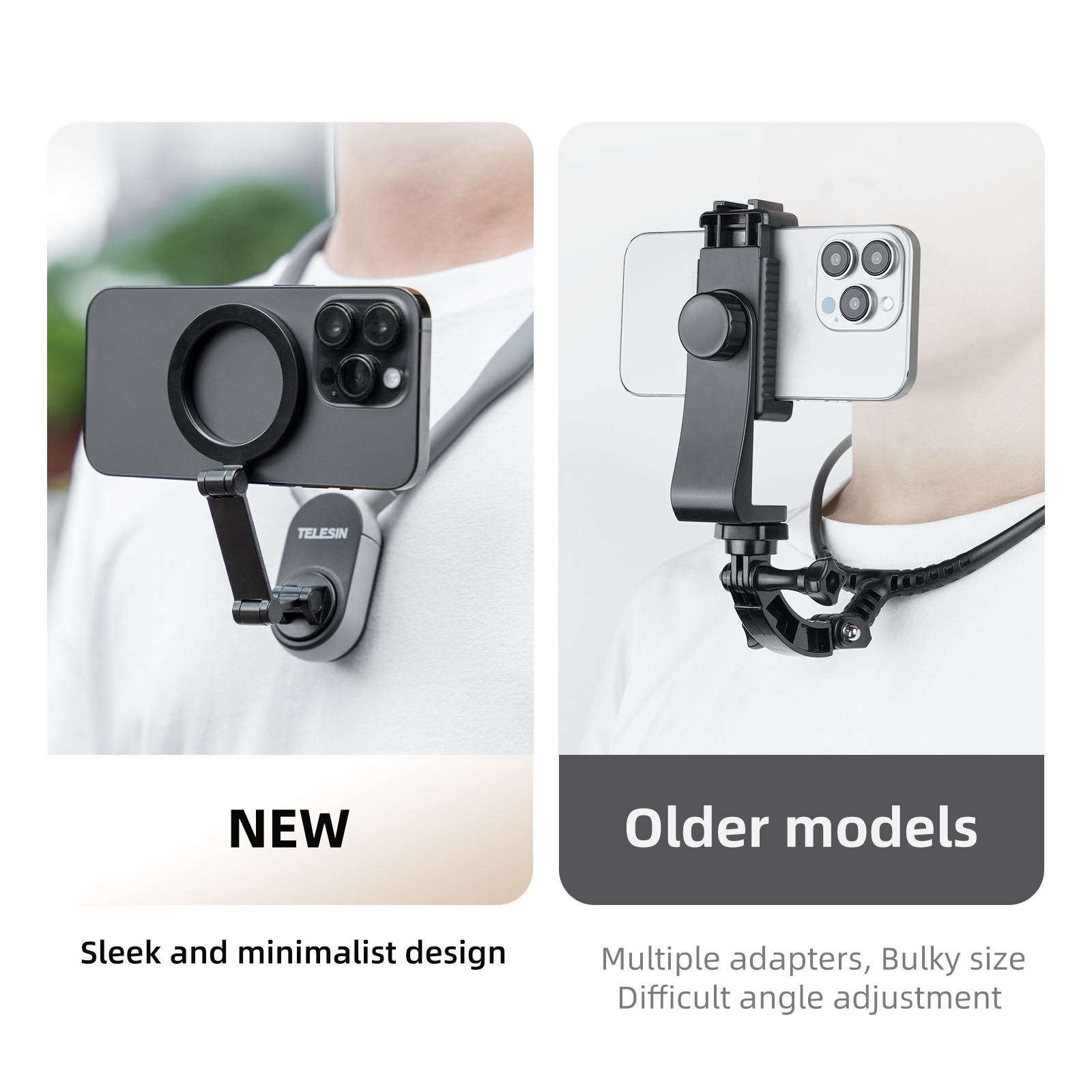 TELESIN Silicone Magnetic Neck – Tech Accessories Phone recenzja i cena